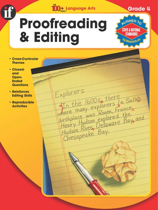 Title details for The 100+ Series Proofreading & Editing, Grade 4 by Carson Dellosa Education - Available
